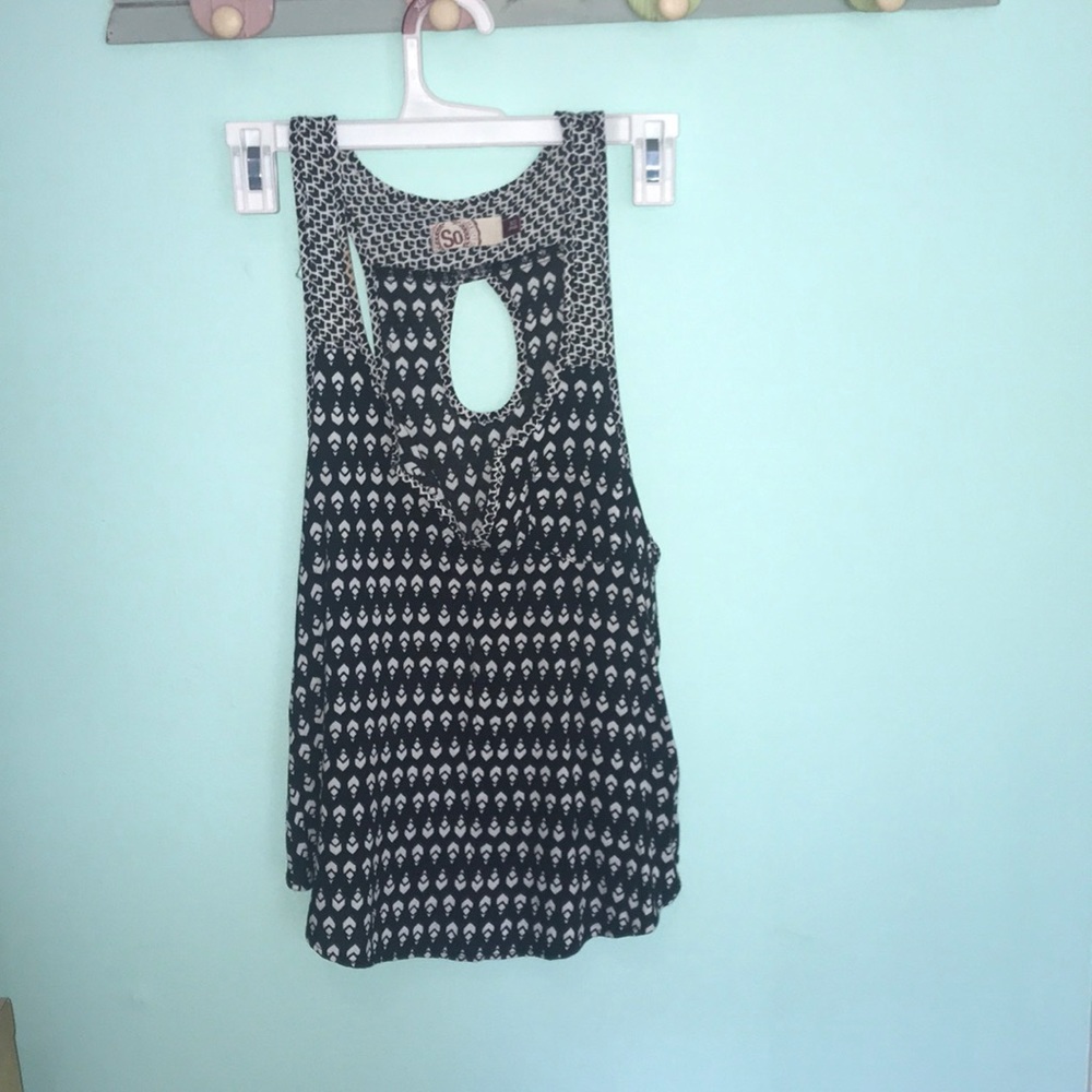 Black and white tank top